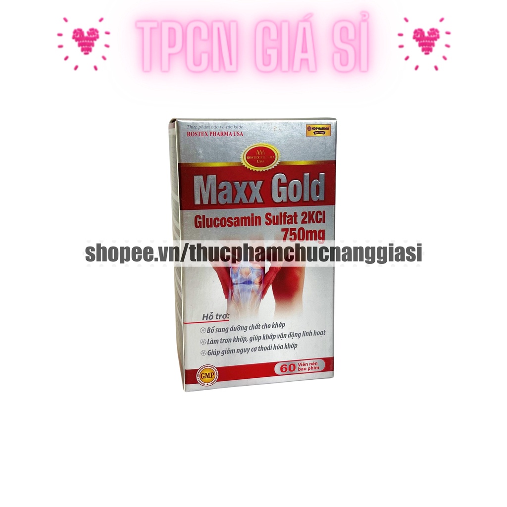 Viên uống MAXXGOLD bổ sung glucosamine, hỗ trợ xương khớp - Hộp 60 viên