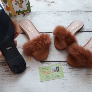 Combo 2 đôi Dép lông quai bản mẹ & bé_MUNSU