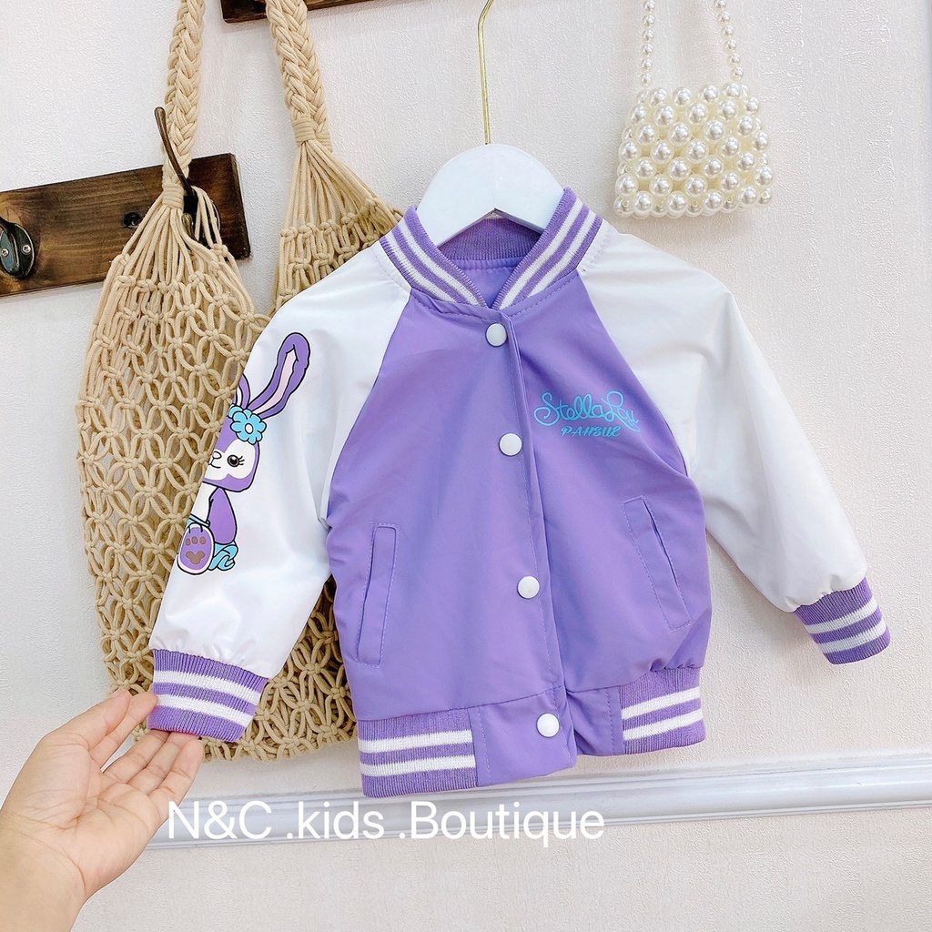 Áo khoác bé gái  2 lớp chất vải dày dặn mềm mịn hàng loại 1