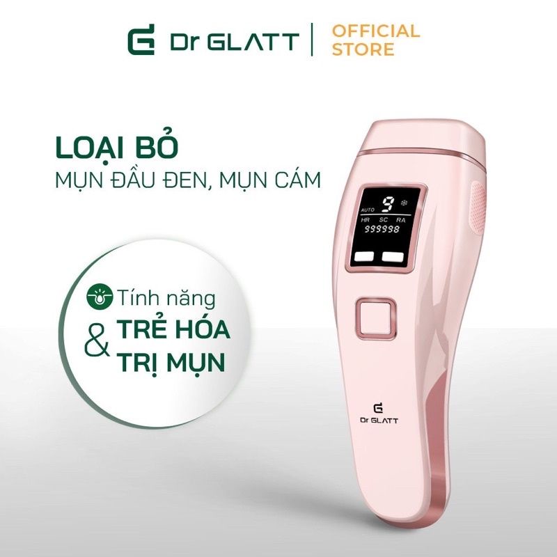 Máy triệt lông DR GLATT IPL PRO, trẻ hoá da, trị mụn, triệt lông an toàn