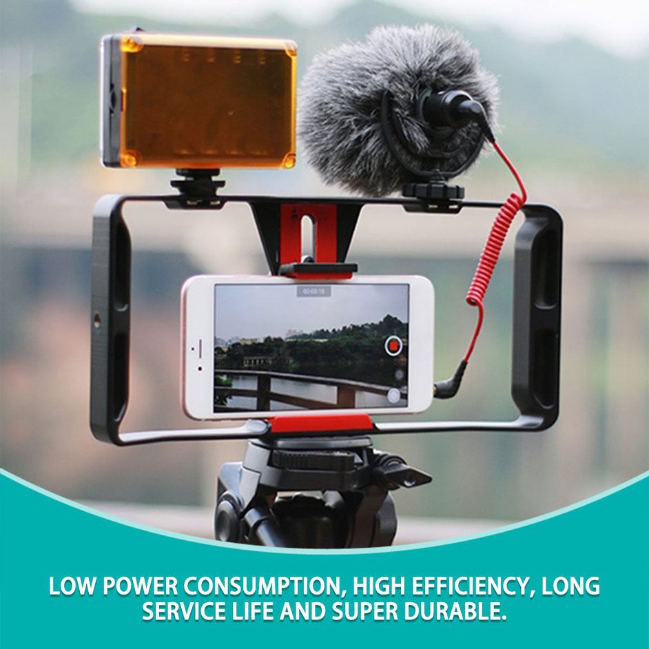 ★★★ Media selfie stand Video Camera Lồng ổn định Quay phim Làm phim Rig cho điện thoại thông minh Giá đỡ khung video Ổn định phim Video khung iPhone Android Chân đế điện thoại Chân đế linh hoạt Miếng bọt biển bạch tuộc Chân đế gắn Bluetooth Remote Shutter