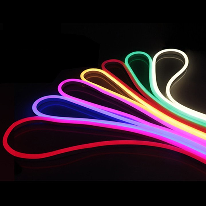 1 mét dây đèn led neon ngoài trời không thấm nước kt 6*12, điện áp 12v, 2,5cm một lần căt, uốn chữ quảng cáo đa dạng