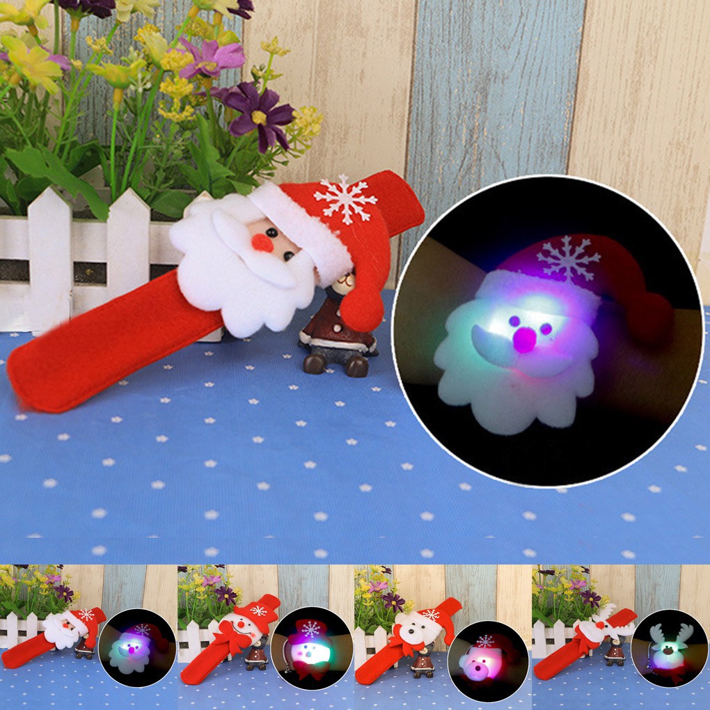 Vòng đeo tay có đèn LED phong cách Giáng Sinh cho trẻ em