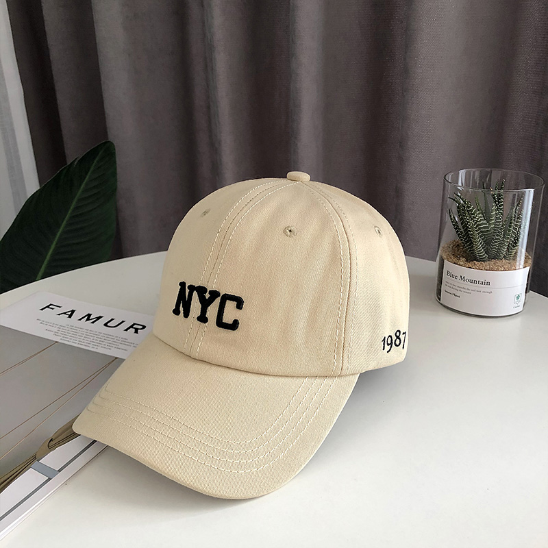 Mũ lưỡi trai thêu chữ NYC phong cách Nhật Bản