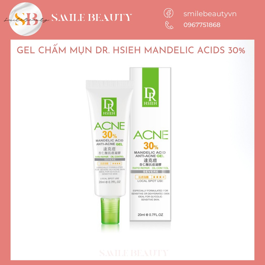 Gel Chấm Mụn Dr. Hsieh Mandelic Acid  30% (drhsieh)