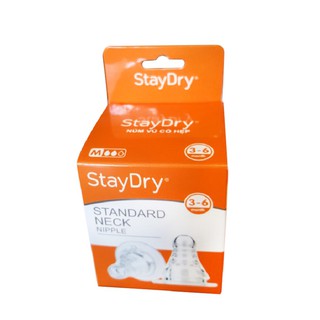 Núm vú cổ hẹp StayDry (2 cái/hộp)