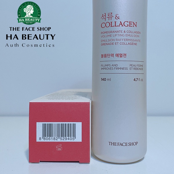 Sữa dưỡng ẩm chống lão hoá phục hồi săn chắc da The Face Shop Pomegranate & Collagen Volume Lifting Emulsion 140ml