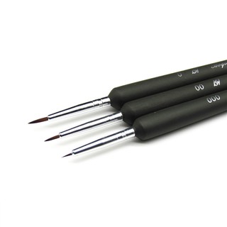 Bộ 3 cọ sơn mô hình 0/00/000 (Bộ cọ 000)