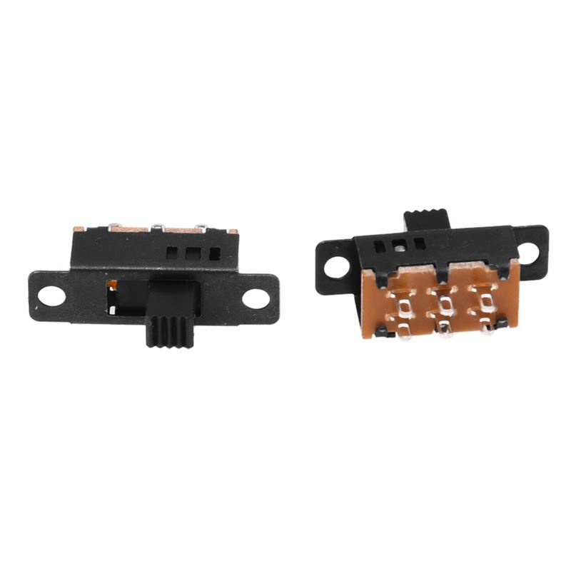 Set 10 Công Tắc Trượt 6 Pin 3 Vị Trí DPDT 0.5A 50V DC