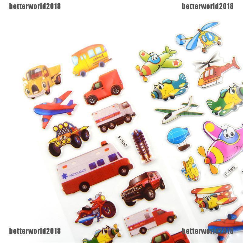 Bộ Sticker Dán Trang Trí Giao Thông 5 17x7cm