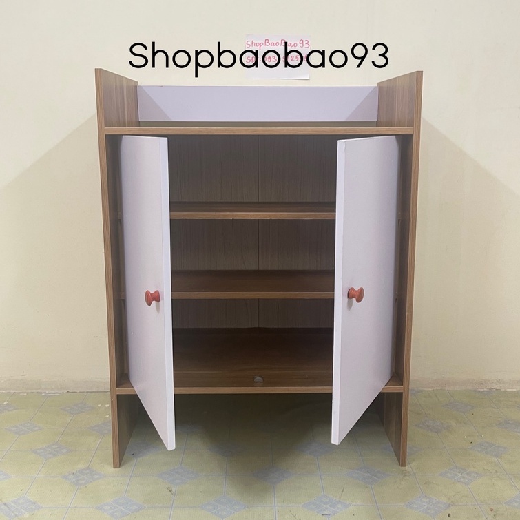 Tủ Để Giày Dép 2 Cánh Trắng 4 Ngăn Tủ Gỗ Đựng Giày Chất Liệu MDF Chống Nước - TG11