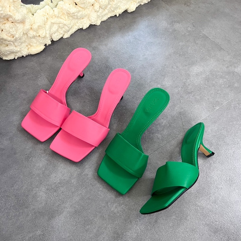 Sorami.Shoes | Guốc quai ngang gót xéo độc đáo
