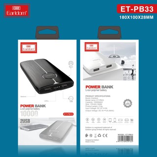 Sạc dự phòng Earldom PB-33 10000mAh