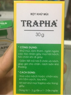Bột khử mùi TRAPHA 30g
