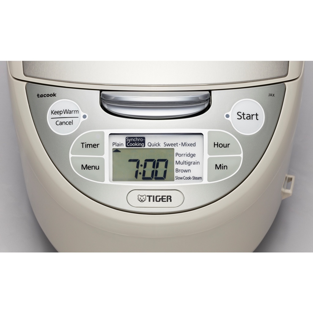 Nồi cơm điện tử Tiger 4 trong 1 JAX-S18W  TẶNG 1 NỒI INOX POONGNYUN LCPT-24C