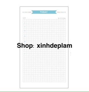 (Rẻ nhất) Giấy refill sổ Planner cơ bản sổ còng