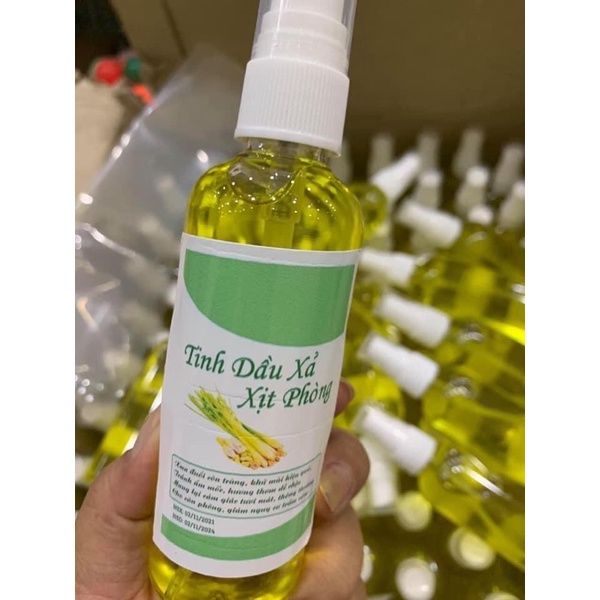 Tinh dầu xả xịt phòng khử mùi xua đuổi muỗi côn trùng hiệu quả lọ 100ml