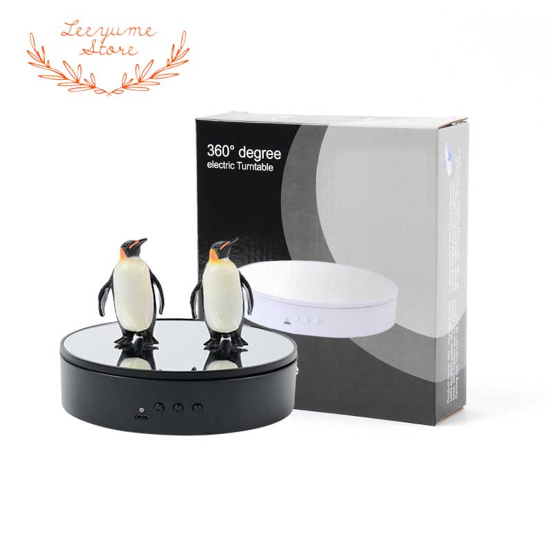 ĐẾ XOAY 360* HỖ TRỢ CHỤP ẢNH VÀ QUAY VIDEO SẢN PHẨM SZ 15CM CHỊU LỰC 5KG, SẠC USB - BẢO HÀNH CHÍNH HÃNG