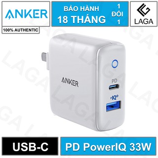 Cốc Sạc Nhanh ANKER PowerPort PD+ 2 33W USB Type C Power Delivery PowerIQ 2.0 - A2626