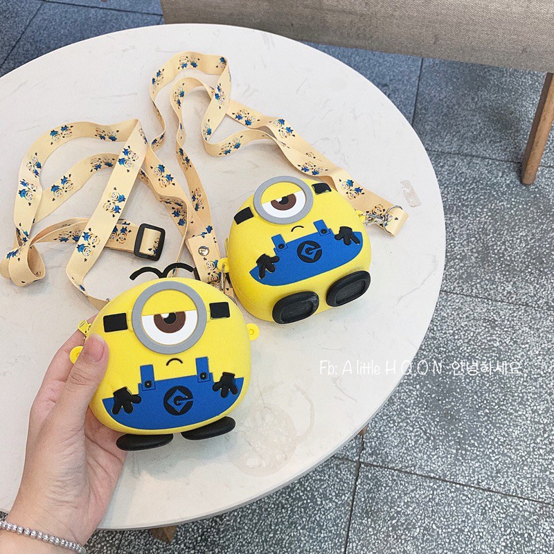 [ẢNH THẬT] Túi đeo chéo bé trai bé gái Minion đáng yêu