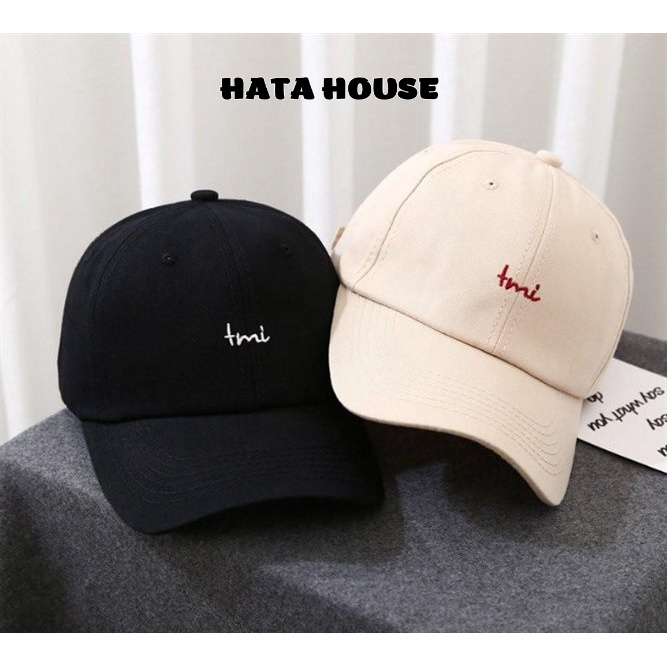 Mũ Lưỡi Trai Nam Nữ Nón Kết Tmi Form Mềm Chất Vải Cotton KAKI Thoáng Mát Nhiều Màu Hot - HATA HOUSE