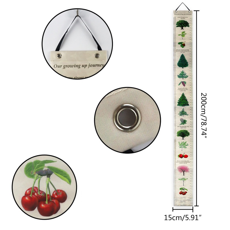 Thước Đo Chiều Cao Chống Thấm Nước Treo Tường Trang Trí Phòng Bé