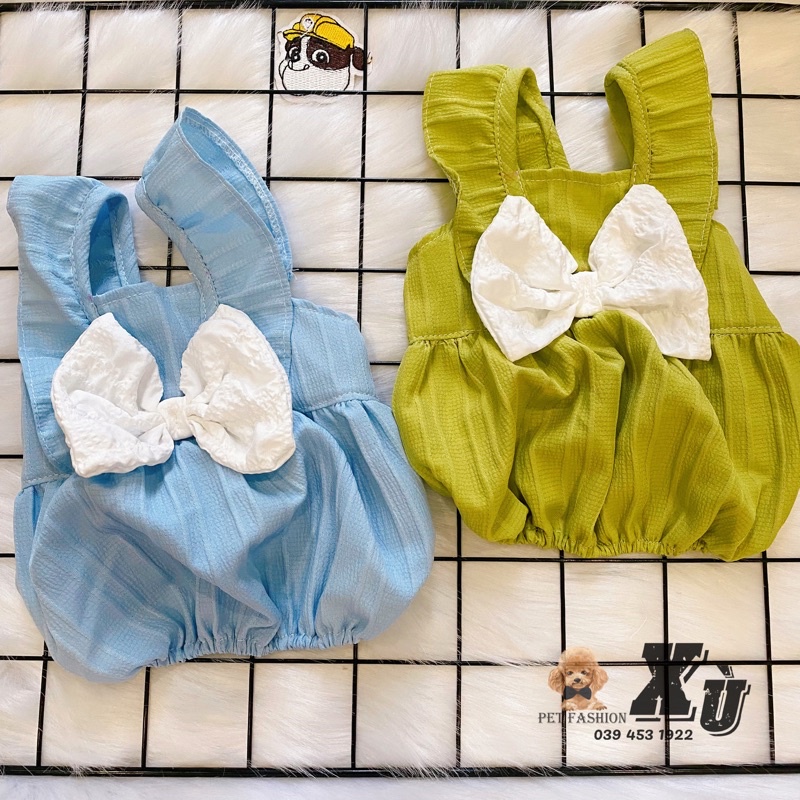 Đầm bí xinh xắn cho chó mèo,thú cưng,hàng thiết kế xupetfashion