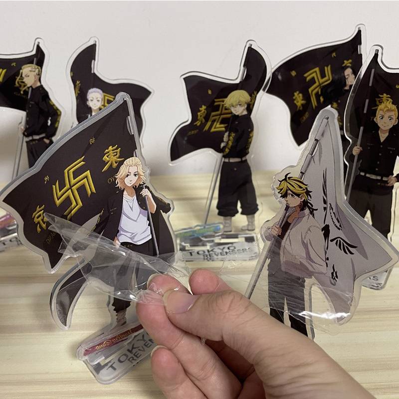 Mô hình nhân vật anime Tokyo Revengers Manjiro Ken Takemichi Hinata Atsushi để bàn có giá đỡ đứng acrylic trang trí