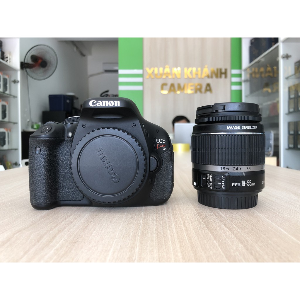 Máy ảnh Canon 600D (kiss x5 ) và lens 18 55IS F3.5-5.6 | BigBuy360 - bigbuy360.vn
