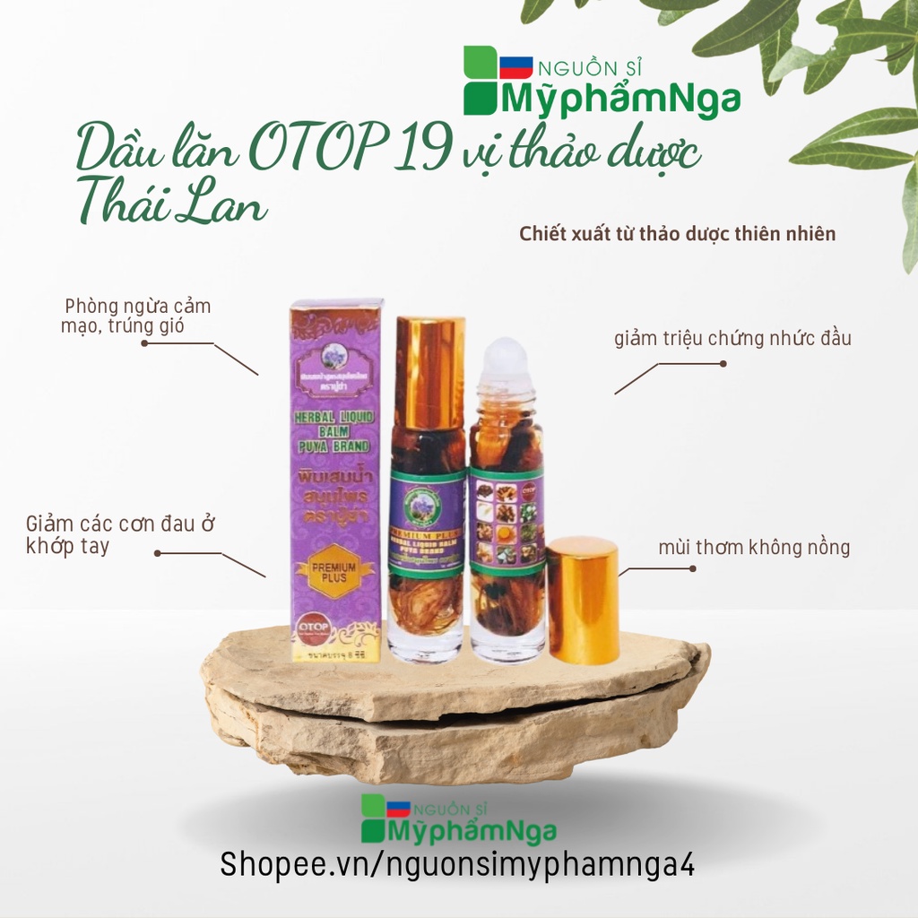 Dầu lăn OTOP 19 vị thảo dược Thái Lan