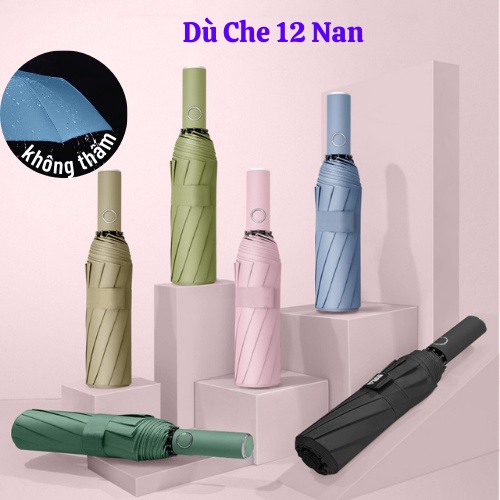 Ô Dù Che Mưa Đi Nắng Cao Cấp Tự Động Gấp Gọn Chống Tia UV Chất Liệu Vải Dù Chống Nhăn