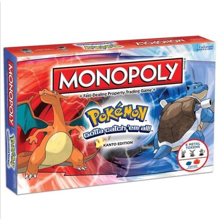 Cờ Tỷ Phú Monopoly Pokemon Kanto Edition Trò Chơi Tài Chính