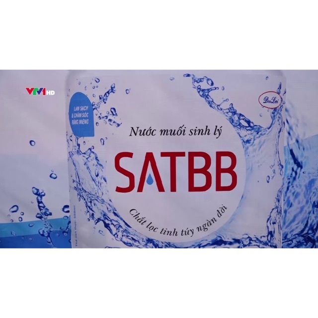 ✅Nước muối sinh lý SATBB Đại lợi