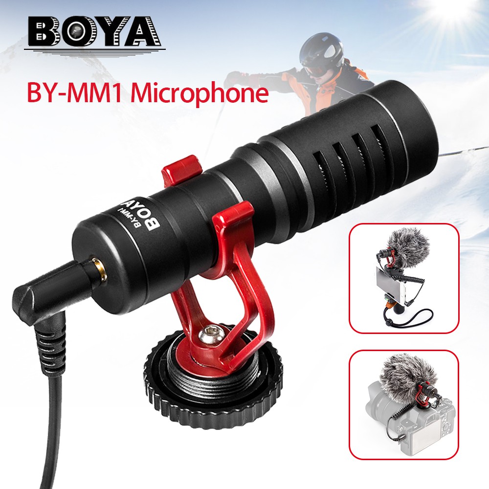 Boya BY MM1 - Micro Shotgun Cho Máy Ảnh Và Điện Thoại, Đầy Đủ Phụ Kiện