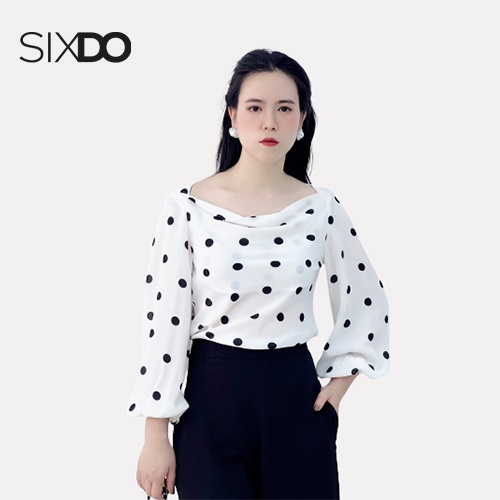 Áo lụa cổ thuyền nữ SIXDO