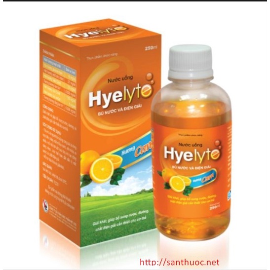 DUNG DỊCH BỔ SUNG NƯỚC ĐIỆN GIẢI HYELYTE lọ 250 ml