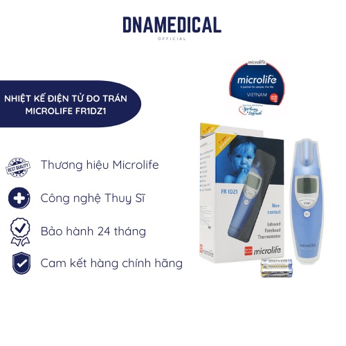 NHIỆT KẾ ĐIỆN TỬ ĐO TRÁN MICROLIFE FR1DZ1 - DNA Medical - Vật tư, thiết bị y tế chính hãng