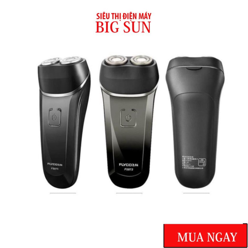 Máy cạo râu điện, Máy cạo râu FLYCO FS873VN 2 lưỡi  hàng chính hãng Việt Nam - Chống nước tuyệt đối IPX7