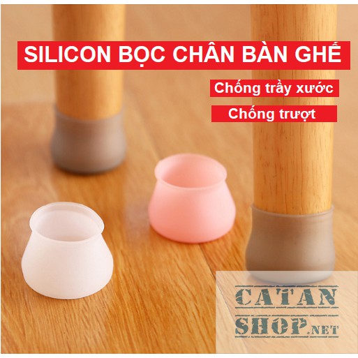 ❤️GIÁ SỈ 1.400Đ❤️VỎ BỌC CHÂN BÀN GHẾ BẰNG SILICON DÀY CHỐNG XƯỚC SÀN, BỊT CHÂN BÀN GHẾ CHỐNG TRƯỢT - AN TOÀN