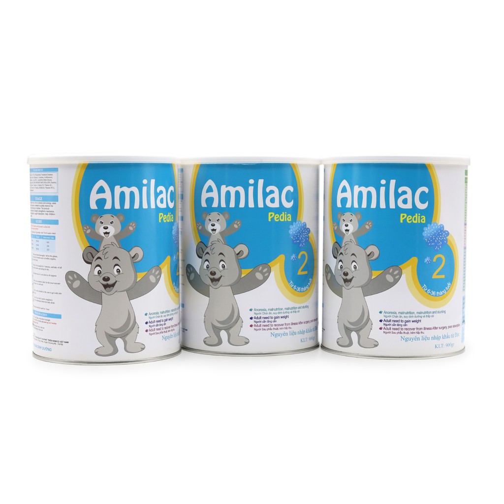 Sữa Amilac Pedia 2 (900g)⚡️FREESHIP⚡️ Bổ sung canxi, chất dinh dưỡng thay thế bữa ăn phụ dành cho trẻ nhỏ