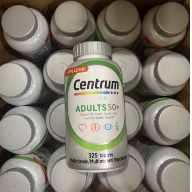 Viên uống Centrum Silver Adults 50+ 325 viên – Bổ sung Vitamin cho Nam và Nữ trên 50 tuổi