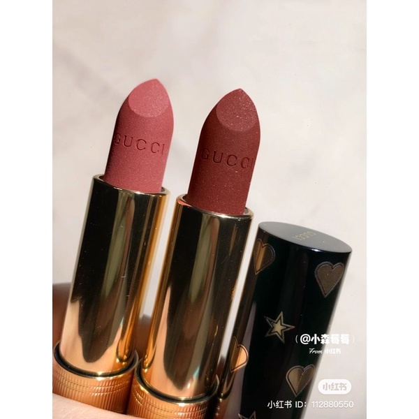 Son Gucci vỏ đen Holiday 2021 Rouge À Lèvres Mat Lipstick Limited