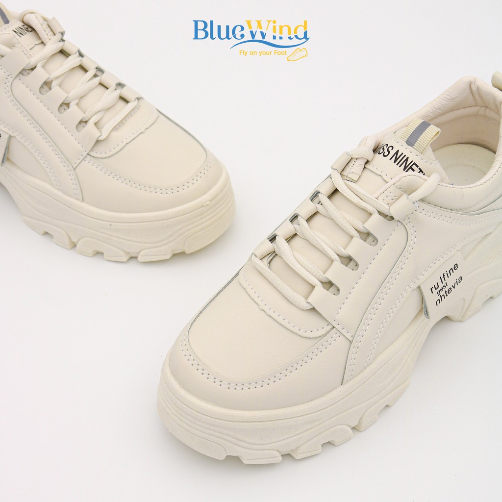 Giày Thể Thao Nữ Đế Cao Tôn Dáng Chất Liệu Da Mềm BLUEWIND 68426
