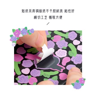 Sticker hoa hồng trang trí Toploader, sổ tay