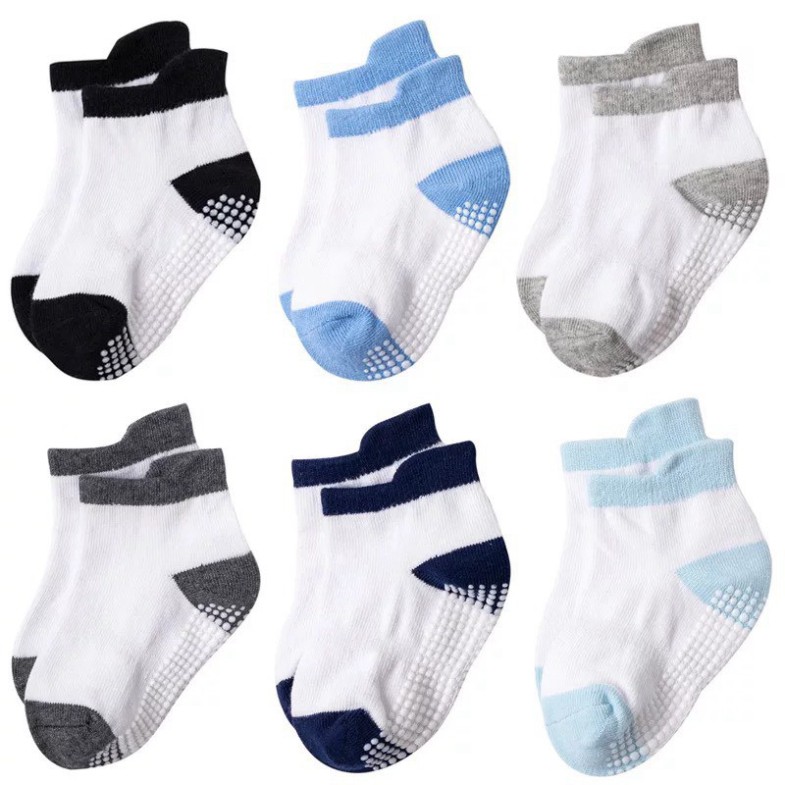 Sét 6 đôi tất cotton hàng quảng châu -CAO CẤP chất dày dặn-cho bé từ 1- 5 tuổi