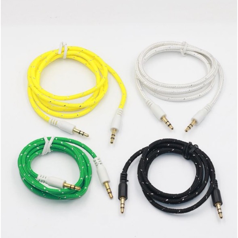 Dây cáp nối âm thanh 1M 3.5mm Male sang Male Aux Auxiliary Cord Stereo Audio Cable Line | BigBuy360 - bigbuy360.vn