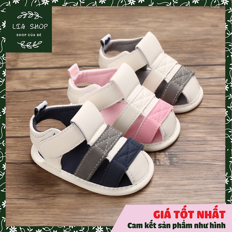 Dép sandal tập đi cho bé, đế chống trượt, phù hợp cho chân bé từ 10 đến 12,5 cm