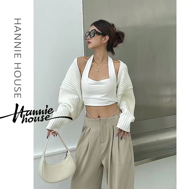 Áo Khoác Cardigan Dệt Kim Dáng Rộng Màu Trơn Thời Trang