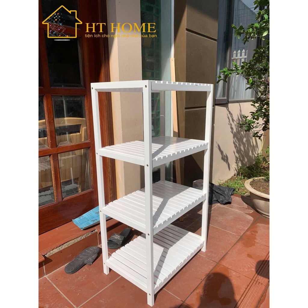 KỆ LÒ VI SÓNG 4 TẦNG GỖ THÔNG | BigBuy360 - bigbuy360.vn
