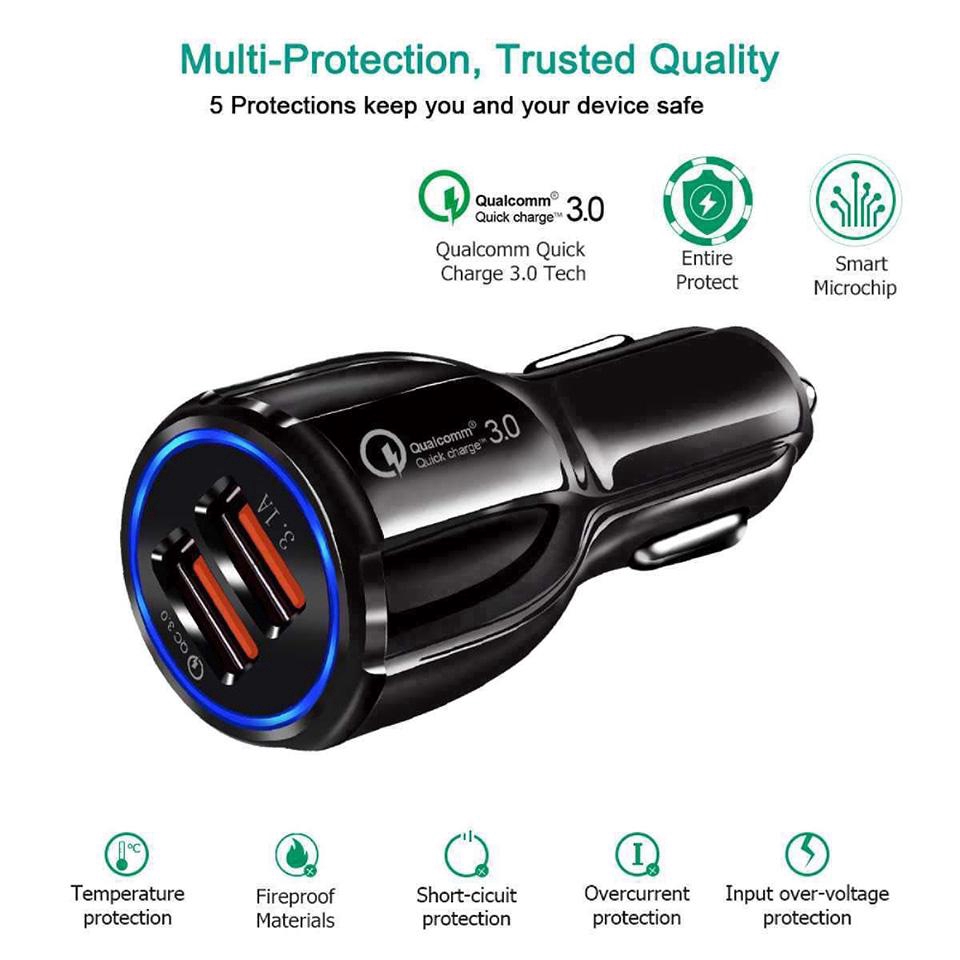 Củ sạc ô tô 4 cổng USB chất lượng cao